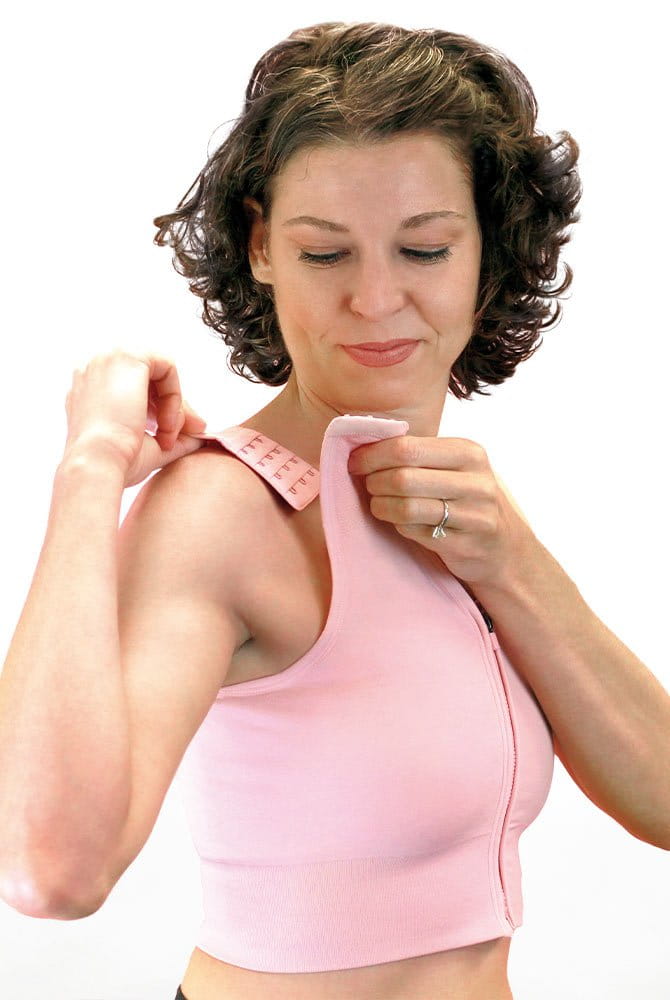 ABC Kompressions-BH Active Recovery 520 pink - verstellbare Träger mit Hakenverschluss