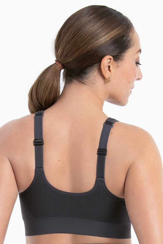 Anita Active Sport-Top EasyMove Zip 5511 carbon grey - Rückansicht