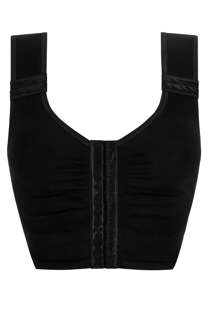 Amoena Prothesen-BH Lymph Flow Long SB FC 44815 schwarz - Vorderansicht