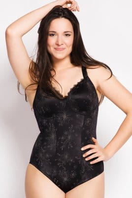 Ulla - Bügel-Body Viola - schwarz