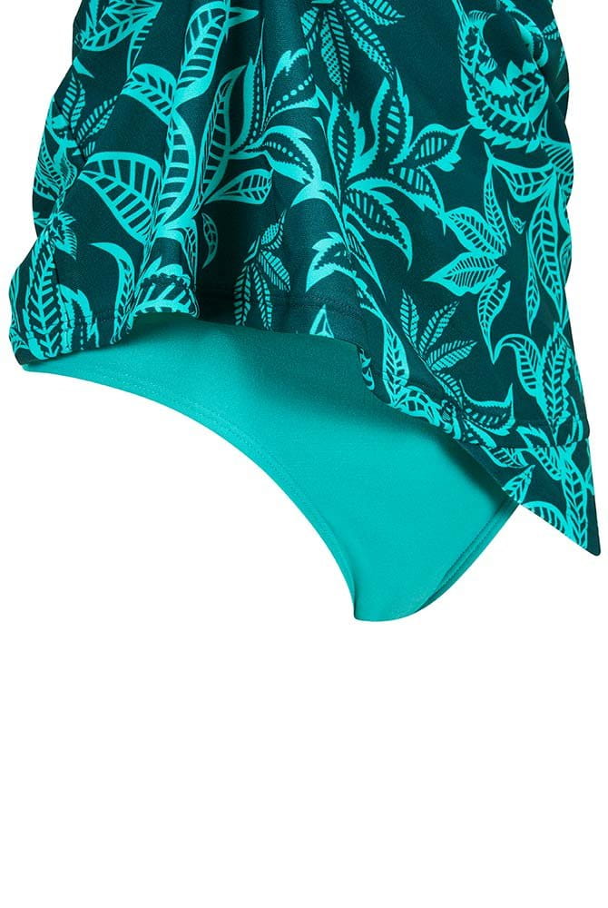 Amoena Prothesen-Badeanzug Salerno SA 71798 tiefer smaragd/helljade - Nahansicht der integrierten Bikinihose