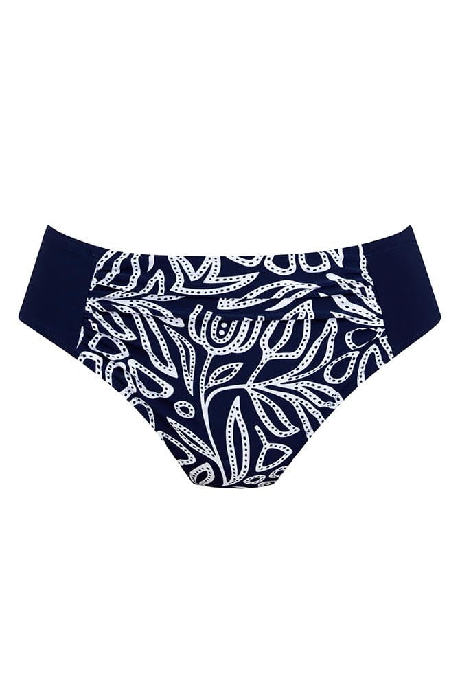 Rosa Faia Bikinihose Mea Bottom Flower Dots 8404-0 marine-weiß