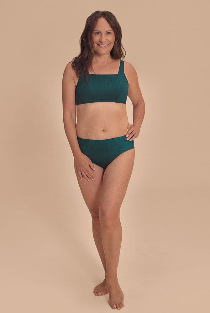 Amoena Bikinihose Treviso 71807 tiefer smaragd mit Prothesen-Bikini-Top (separat erhältlich)