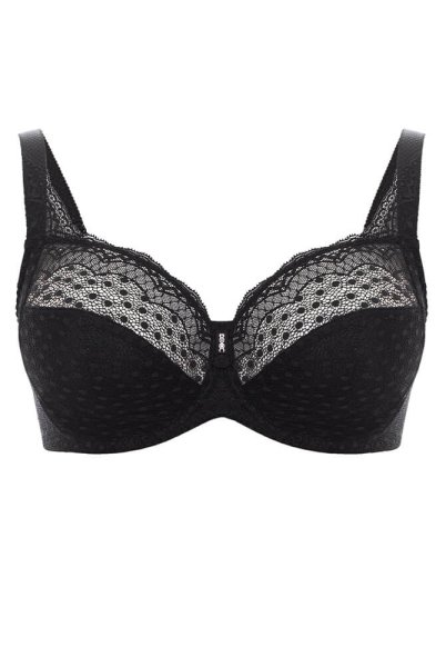 Ulla - Bügel-BH Josy 6723 - in schwarz in der Vorderansicht