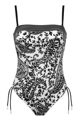 Lidea - Badeanzug Flirty Arabesque - Schwarz-Weiß