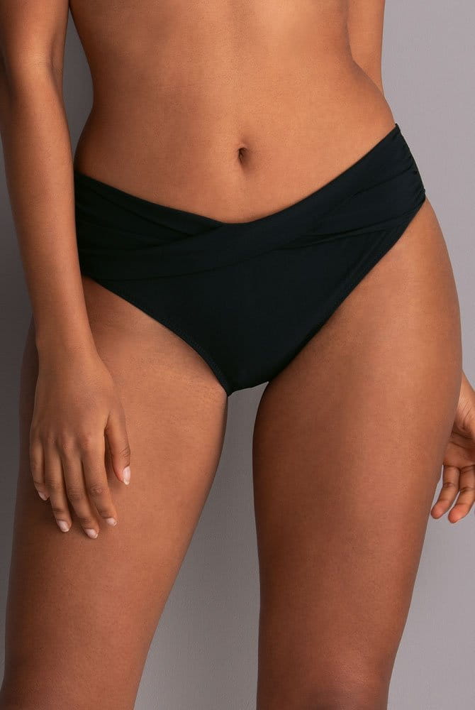 Rosa Faia Bikinihose Liz Bottom 8707-0 schwarz - Vorderansicht