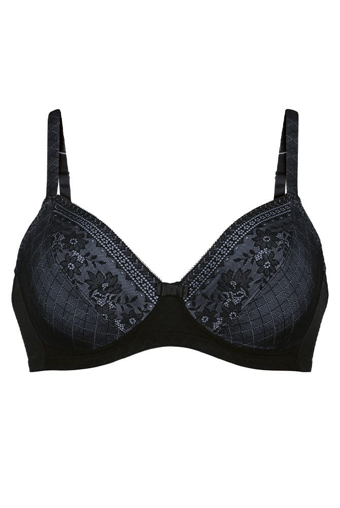 Rosa Faia Soft-BH Rosemary 5285 schwarz - Vorderansicht