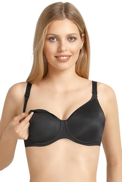 Anita Maternity Still-BH Basic 5068 schwarz Vorderansicht