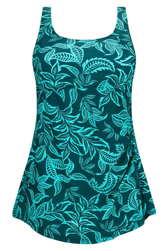 Amoena Prothesen-Badeanzug Salerno SA 71798 tiefer smaragd/helljade - Vorderansicht