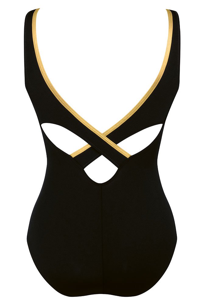 Anita Care Prothesen-Badeanzug Padilla Wonderland 6240 schwarz/gold - Rückansicht