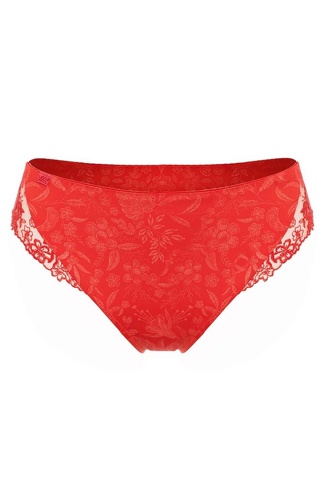 Ulla Slip Jasmin 2732 mohnrot - Vorderansicht