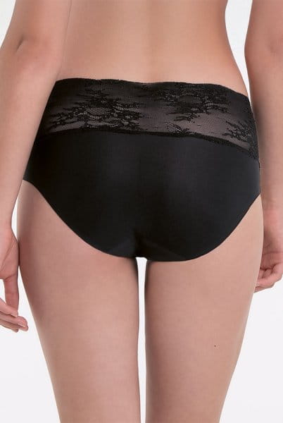 Anita Essential Lace High Waist Slip 1304 in schwarz - Rückansicht