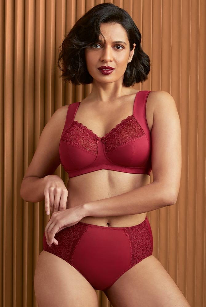 Anita Taillenslip+ Havanna 1512 dark red mit Entlastungs-BH