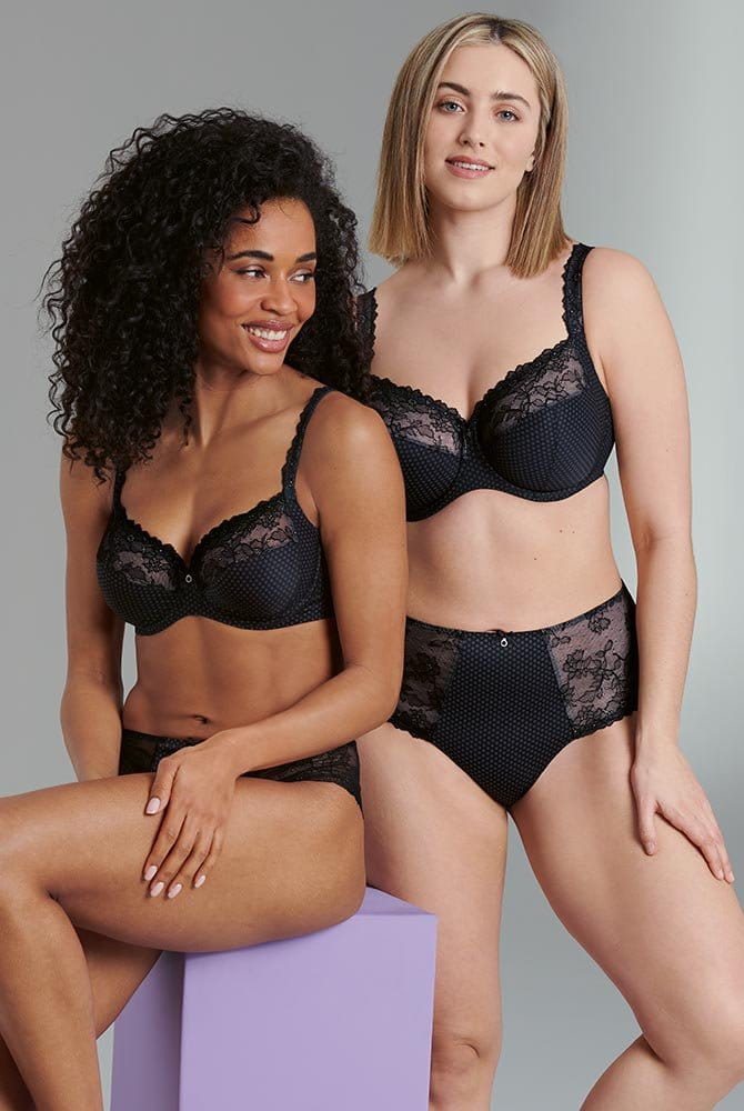Rosa Faia Bügel-BH Eloise 5294 5295 schwarz mit Slip und Taillenslip (separat erhältlich)
