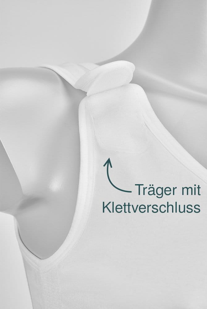 Amoena Post-OP Top Malia 45107 weiß mit verstellbaren Trägern