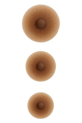 Amoena - Selbsthaftende Mamillen - Tawny