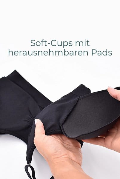 ABC Prothesen-BH Comfy 131 schwarz mit herausnehmbaren Pads