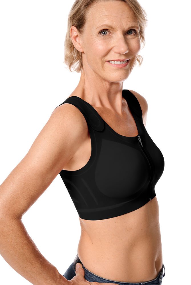 Amoena Prothesen-BH Lymph Flow SB FC 44816 schwarz - Seitenansicht