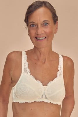 Amoena Prothesen-BH Floria SB 45121 wollweiß - Vorderansicht
