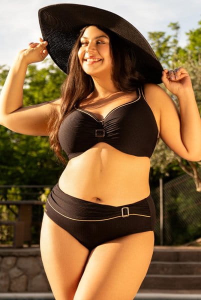 Ulla Bikini-Oberteil Sansibar 9222 schwarz mit Bikinihose (separat erhältlich)