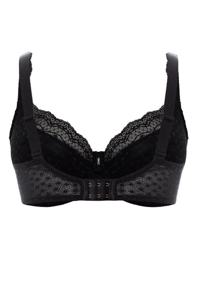 Ulla - Bügel-BH Josy mit Schaum - in schwarz in der Rückansicht 6722