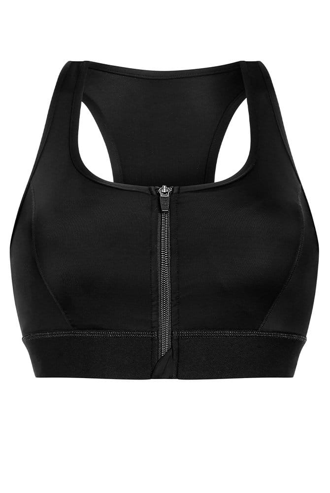 Amoena Zipper Sport-BH 44070 - Schwarz