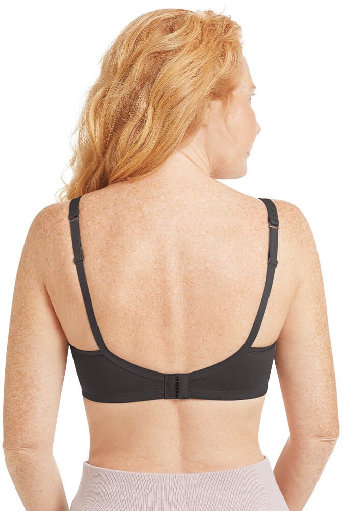 Amoena Prothesen-BH Mara 44742 mit Rückenverschluss in dunkel grau 