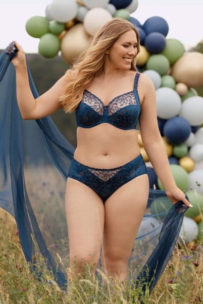 ULLA Panty Zoe 4130 oriental blue mit Bügel-BH