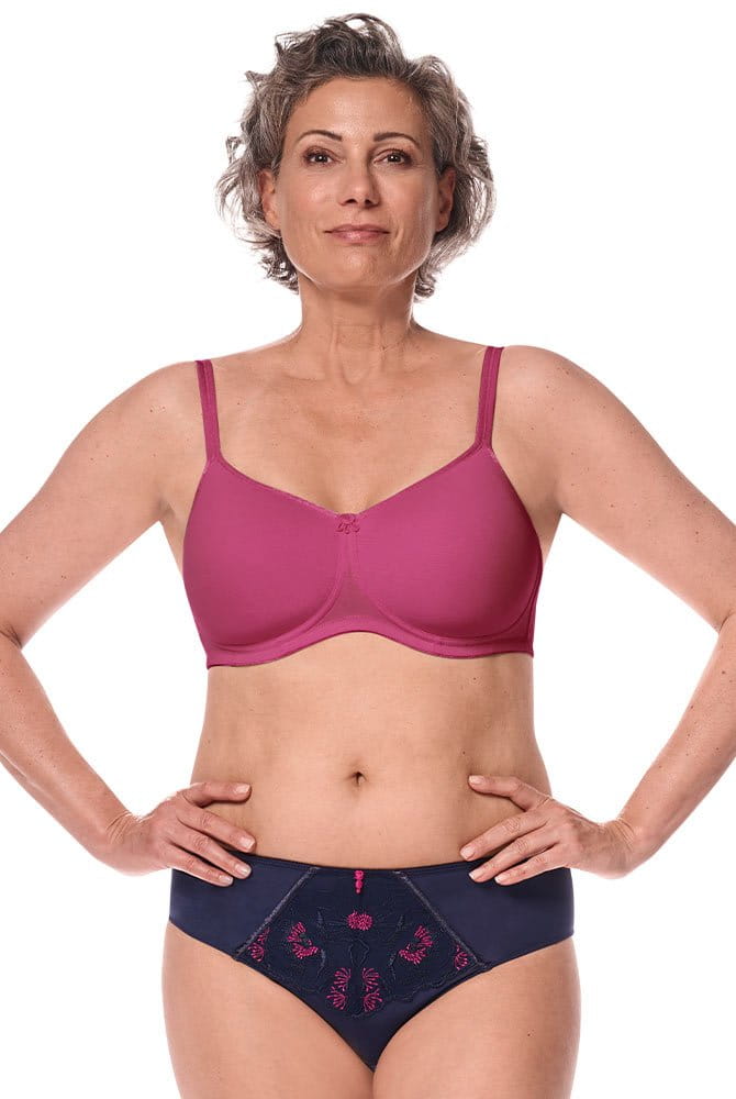 Amoena Prothesen-BH Mara SBP 45112 magenta mit Panty Delila (separat erhältlich)