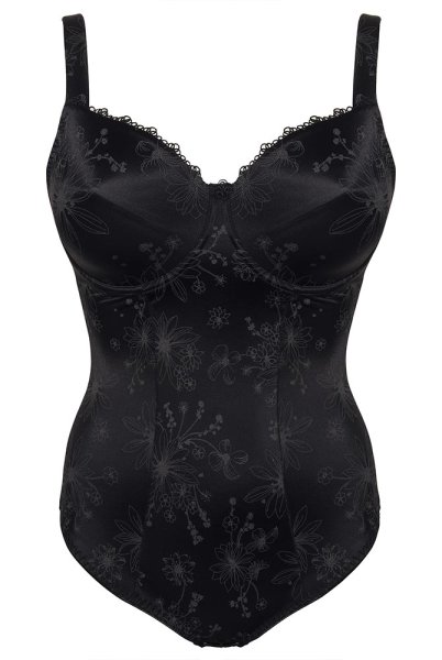 Ulla - Bügel-Body Viola - schwarz