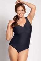 ULLA Badeanzug Monaco mit hohem Rücken 9811 midnight - Vorderansicht