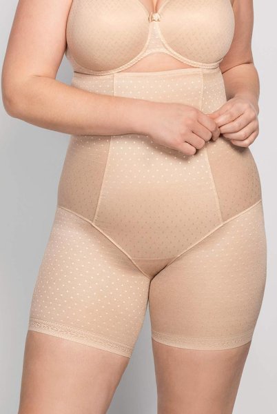 Ulla Hohe Langbeinhose Meghan 3123 biskuit