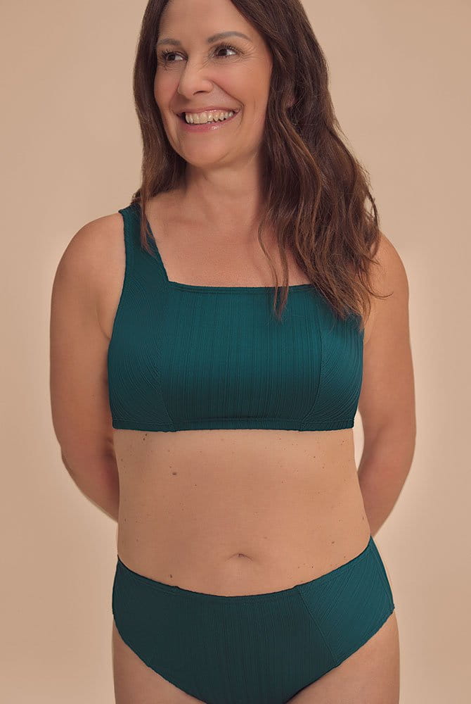 Amoena Prothesen-Bikini-Top Treviso SB 71806 tiefer smaragd mit Bikinihose (separat erhältlich)