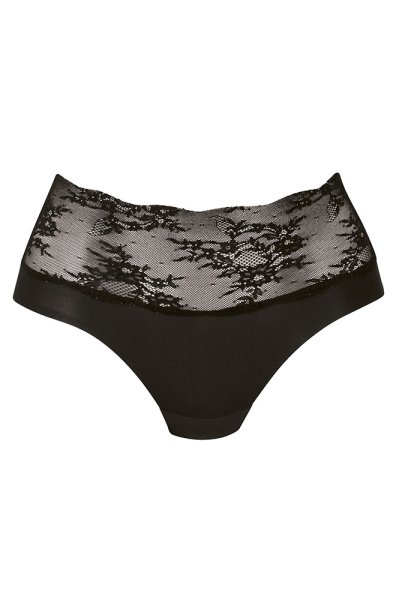 Anita Essential Lace High Waist Slip 1304 in schwarz - Vorderansicht