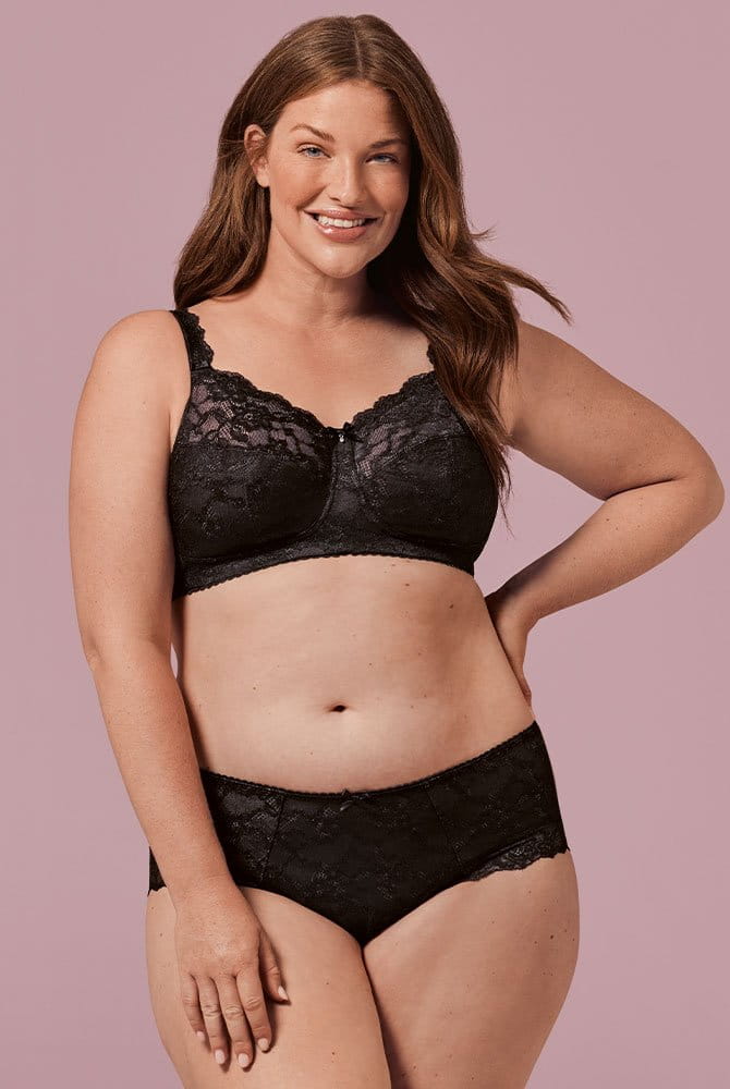 ROSA FAIA Taillenslip Bobette 1389 schwarz mit Prothesen-BH (separat erhältlich)