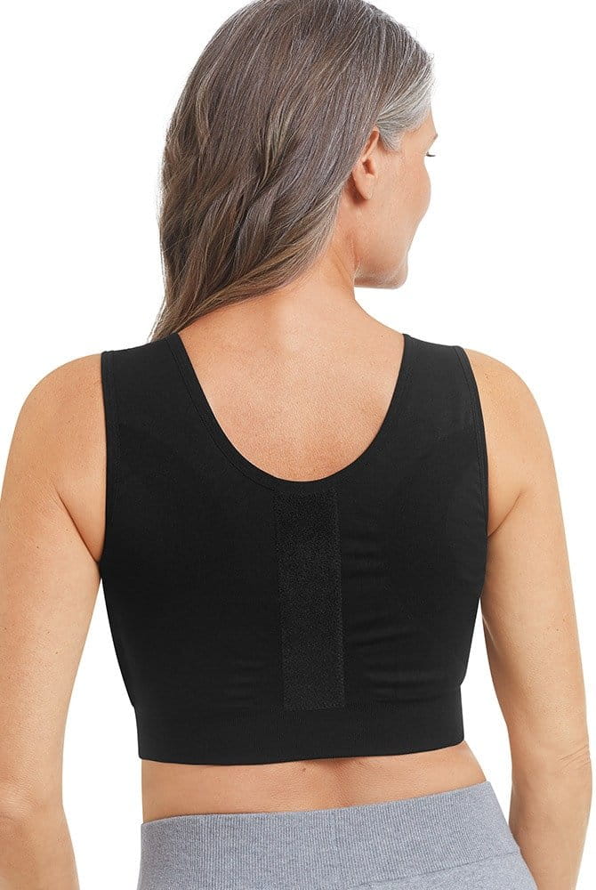 Amoena Kompressions-BH Sina in schwarz in der Rückenansicht