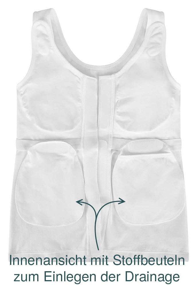 Amoena Post-OP Top Malia 45107 weiß - Innenansicht