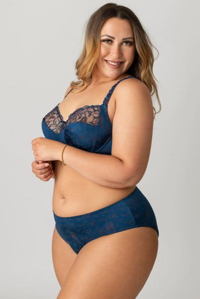 ULLA Slip Zoe 4132 oriental blue mit Bügel-BH