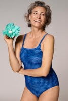 Amoena Prothesen-Badeanzug Padua OP 71784 blau/dunkelblau