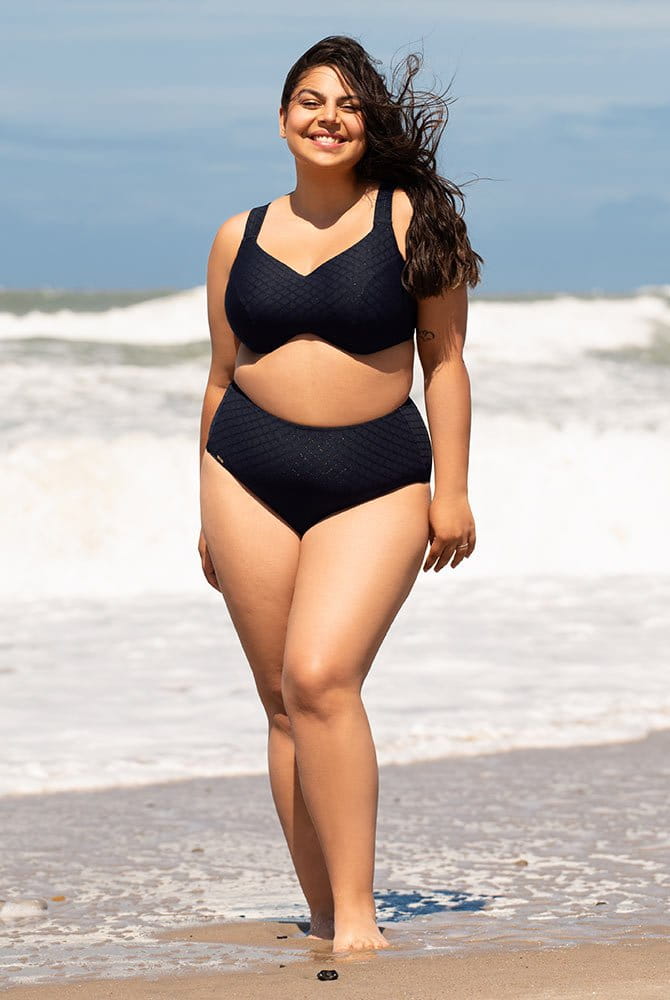 Ulla Bikini-Taillenslip Monaco 9832 midnight mit Bikini-Oberteil