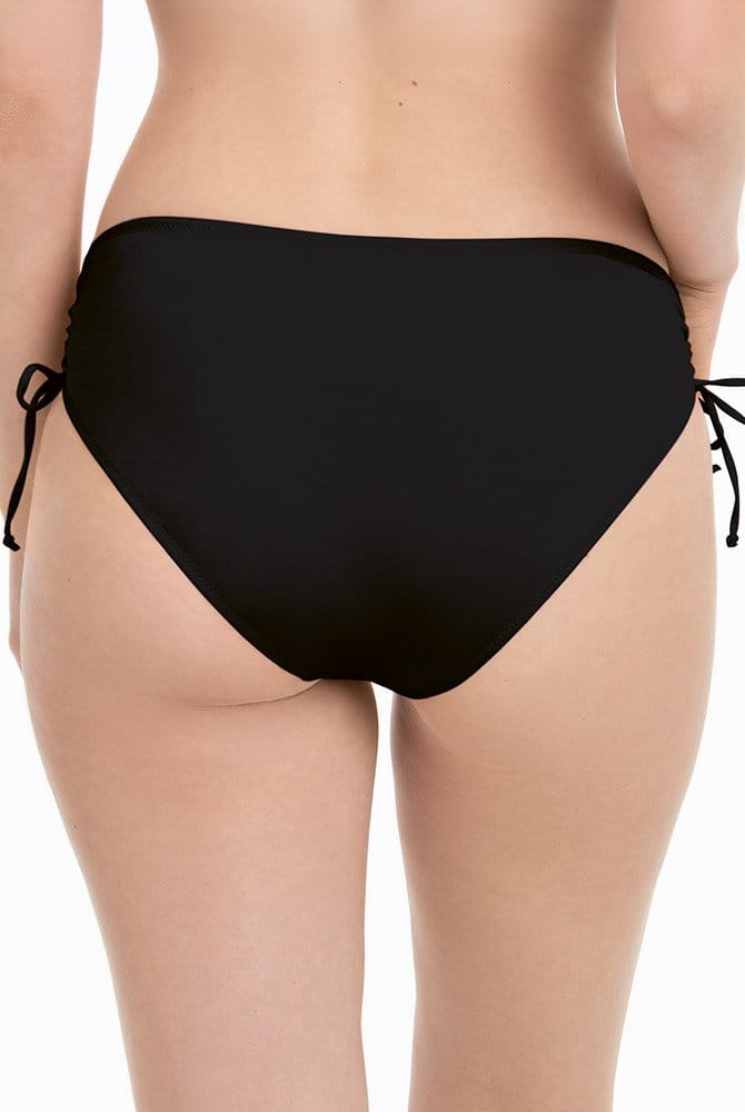 Rosa Faia Bikinihose Anny Bottom Shiny Basics 8705-0 schwarz - Rückansicht