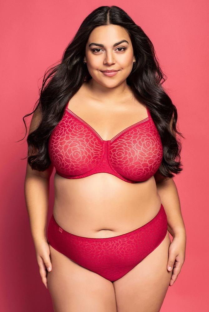 Ulla Slip Romy 1932 cranberry mit Bügel-BH (separat erhältlich)