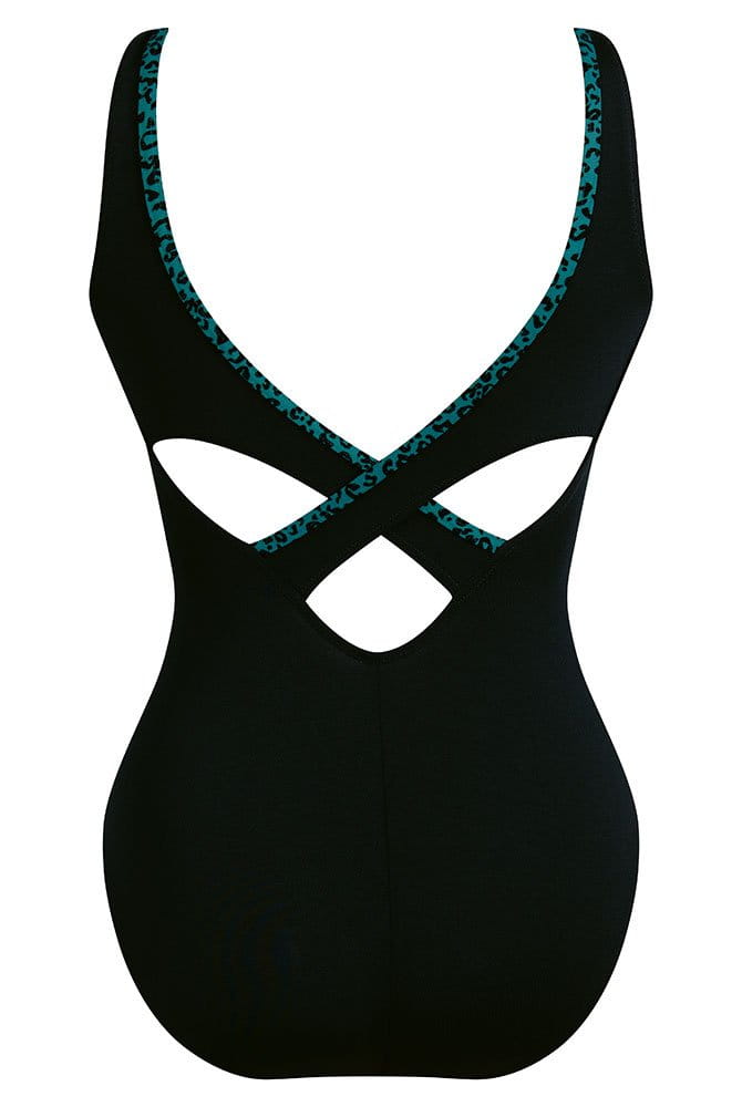 Anita Care Prothesen-Badeanzug Padilla Deep Jungle 6274 schwarz - Rückansicht