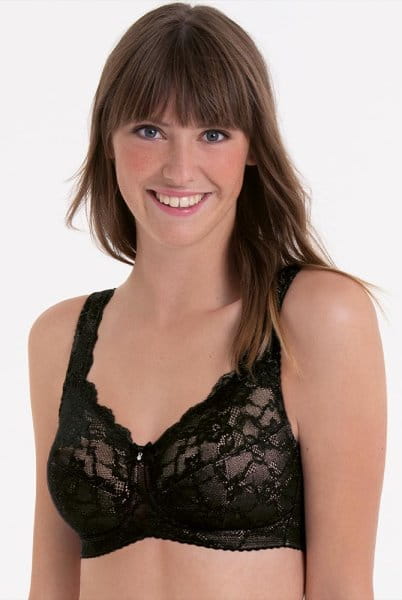 Rosa Faia Komfort-BH Bobette 5292 schwarz - Vorderansicht