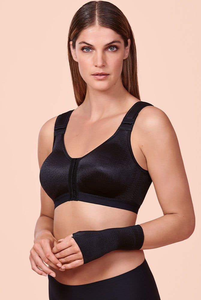 Anita Care Lymphentlastungs-Handschuh Helsinki 1113 schwarz mit Lymph-O-Fit Kompressionsbandage (separat erhältlich)