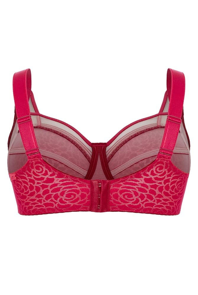 Ulla Bügel-BH Romy 1923 cranberry - Rückansicht