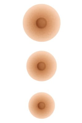 Amoena - Selbsthaftende Mamillen - Almond