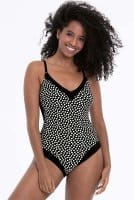 Rosa Faia Badeanzug Mabela 7790 schwarz-weiß - Vorderansicht